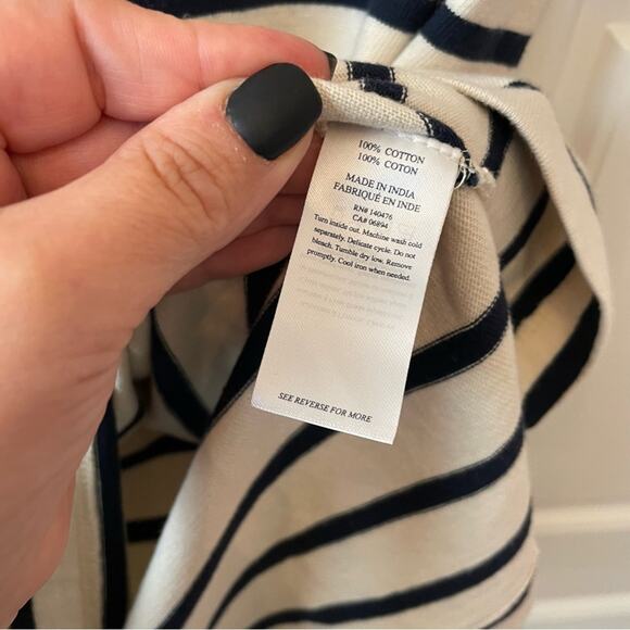 Faherty Cayman Striped T Shirt Dress - Picture 5 of 6